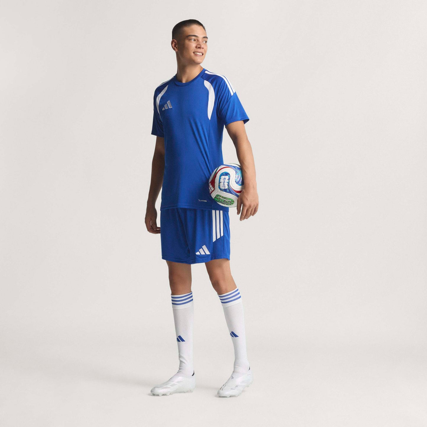 adidas FIFA World Cup 26 Trionda Pro Soccer Ball White Blue Red