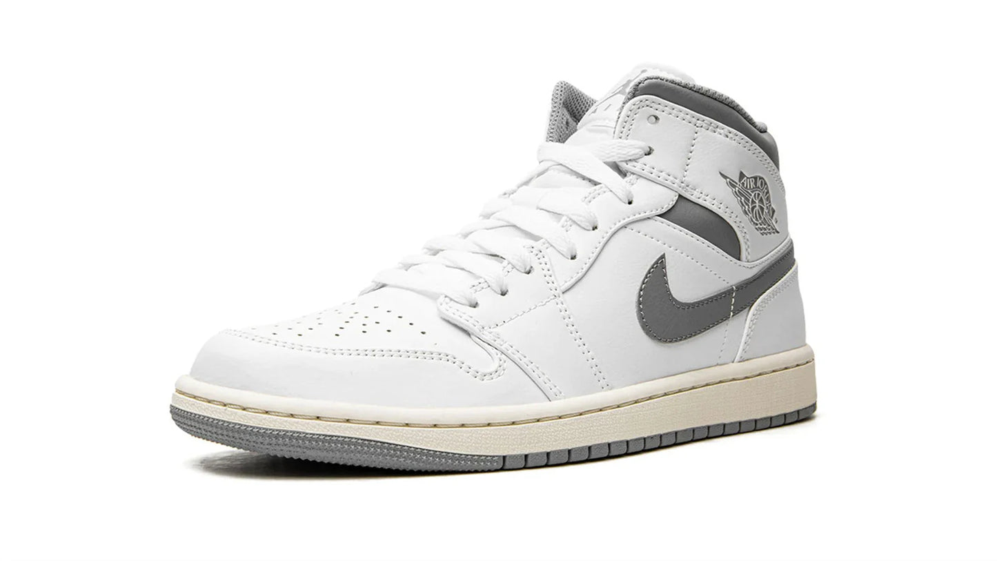 Air Jordan 1 Mid White Stealth Grey