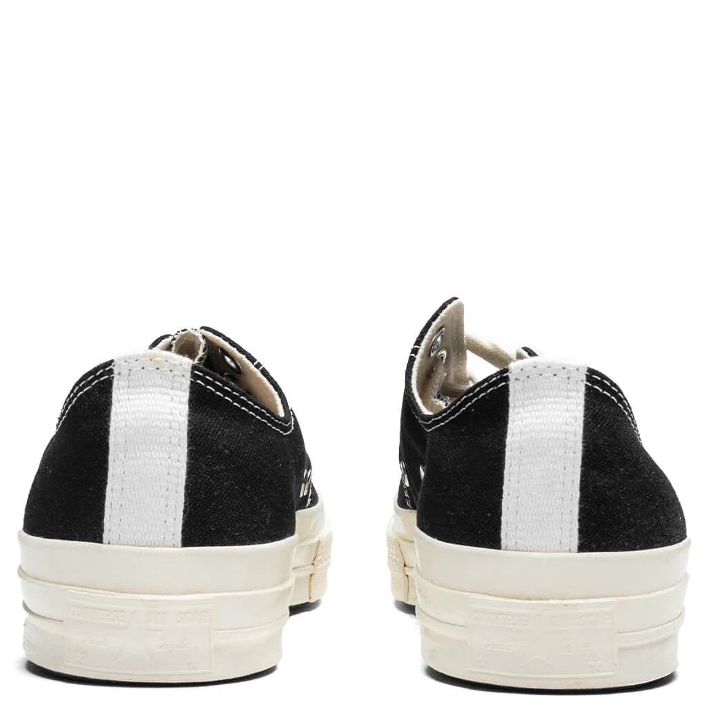 Converse x Comme Des Garcons PLAY All Star Chuck 70 Ox Small Red Heart Black