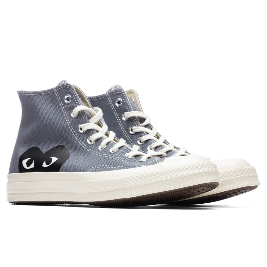 Converse x Comme Des Garcons PLAY All Star Chuck 70 Hi Grey