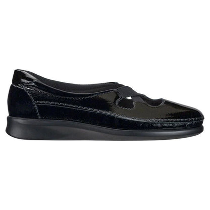 Women's Crissy Slip on Loafer in Black Patent Wide