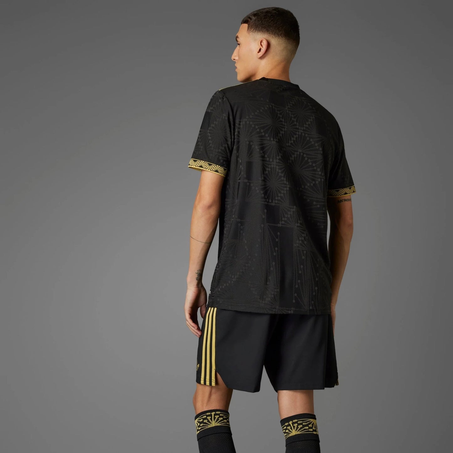 adidas Mens Mexico Gold Jersey 25 Black