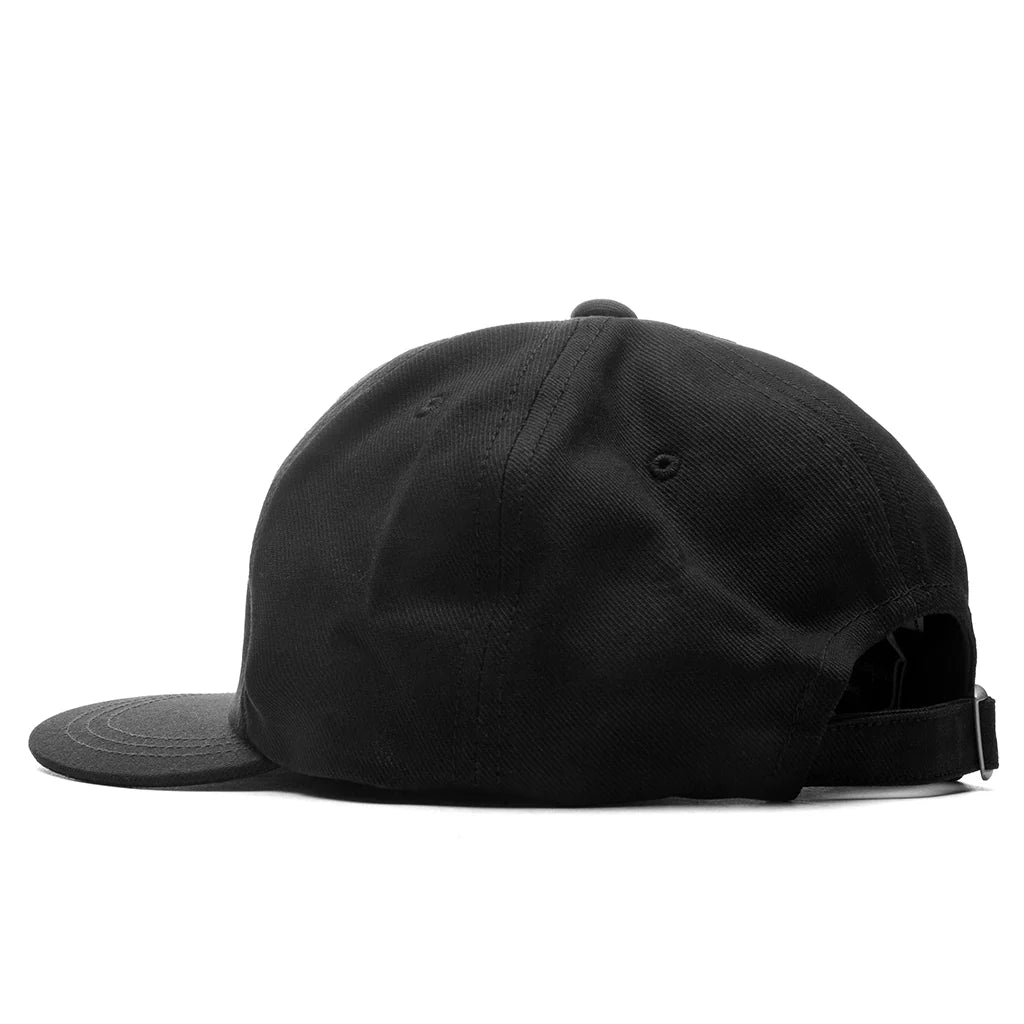 Embroidered Logo Cap Black