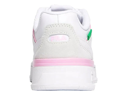 Tenis FILA Skypass Low Blanco con Rosa y Verde para Mujer