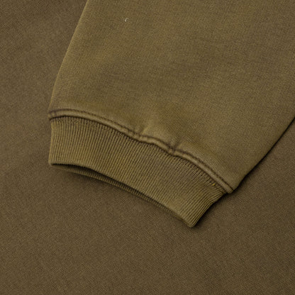 Faded Graphic Zip Hoodie Olive