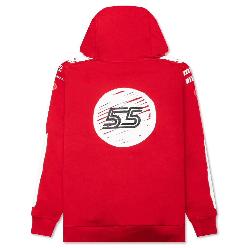 Puma x Joshua Vides for Scuderia Ferrari Replica Hoodie Rosso Corsa JV CS