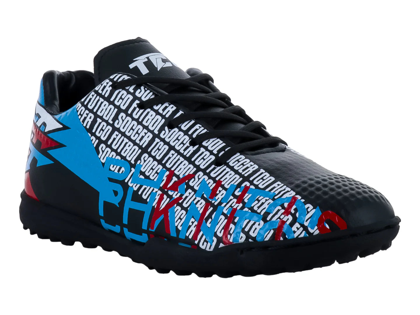 Tenis de Fútbol Leon Trucco Negro y Rojo para Niño