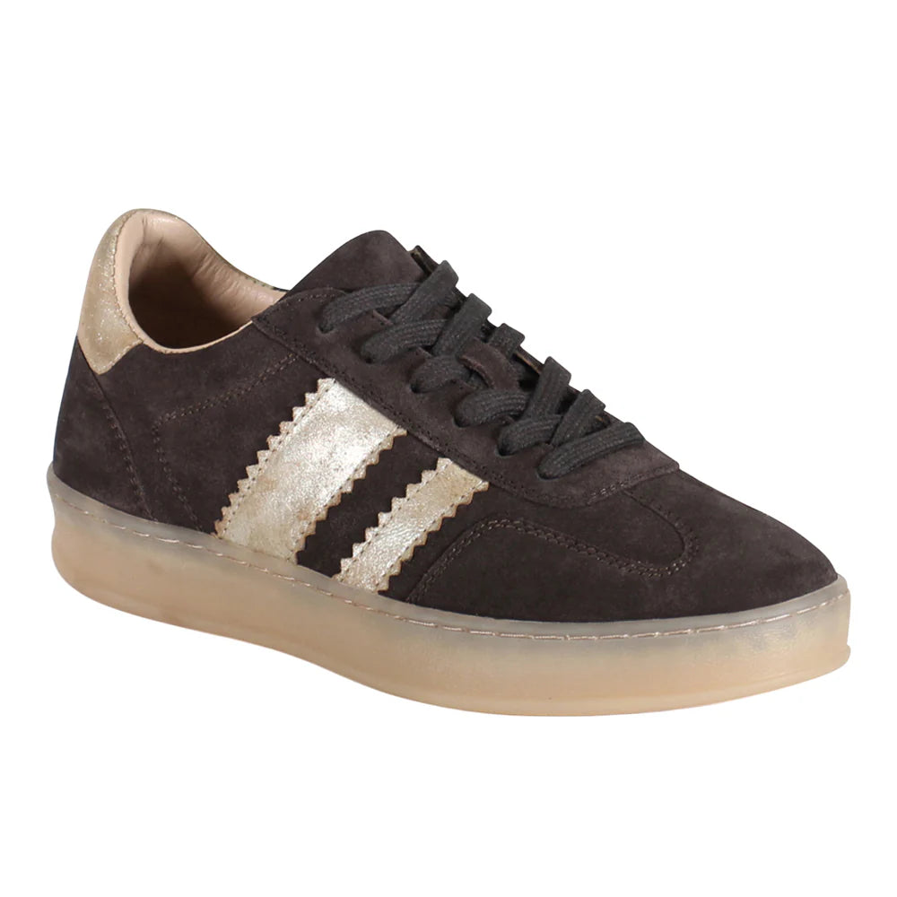 Jon Qwill Metallic Lace Up Sneakers