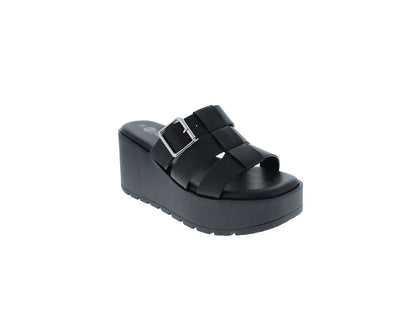 Sandalias Furor Plataforma Negro para Mujer