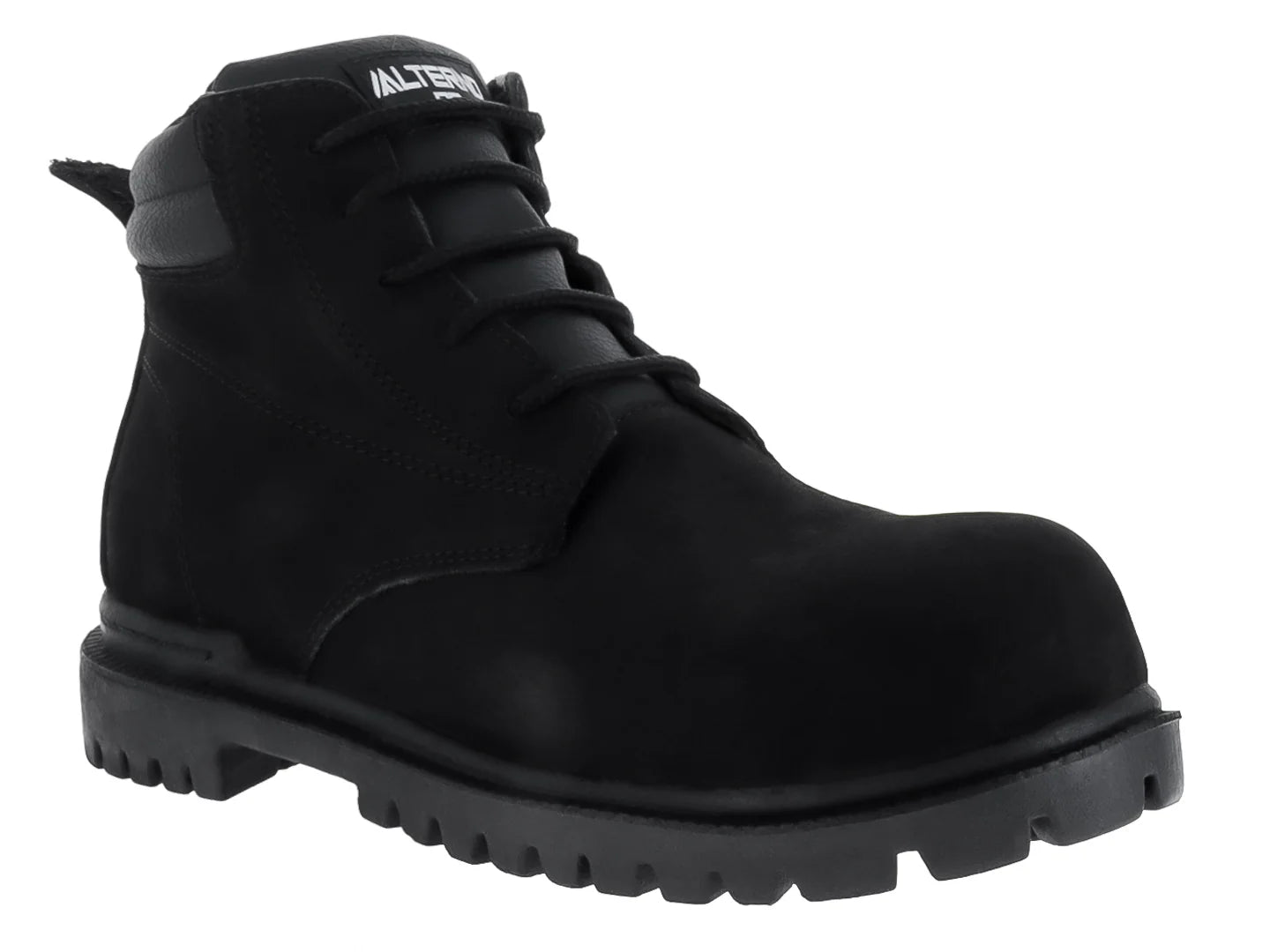 Botas Alterno de Piel Nubuck Negro para Hombre