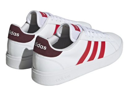Tenis Adidas Grand Court Base 20 Blanco y Rojo para Hombre