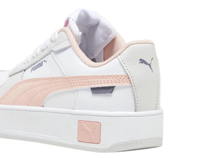 Tenis PUMA Carina Street Blanco y Rosa para Niña