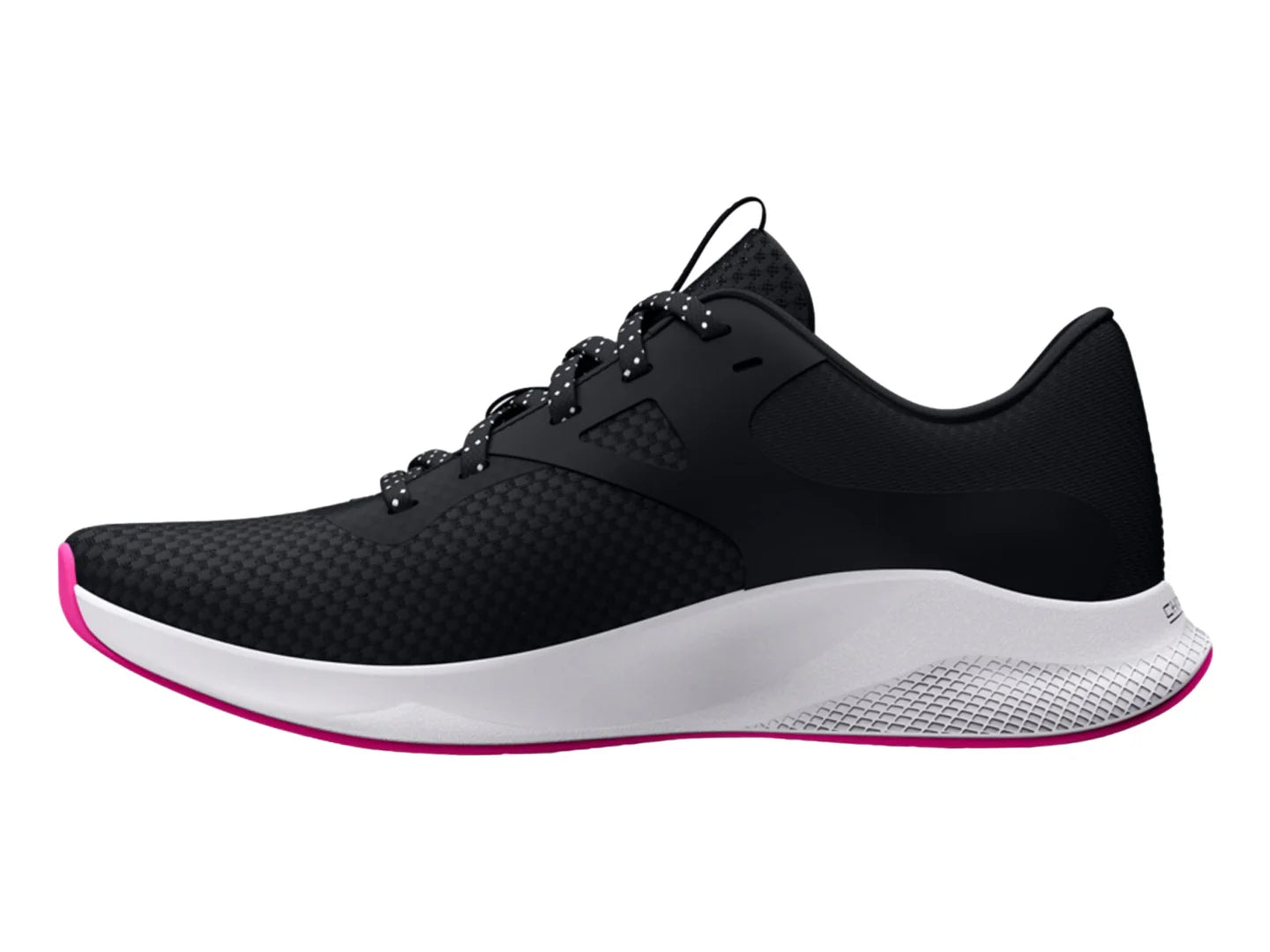 Tenis Under Armour Charged Aurora 2 Negro y Rosa para Mujer