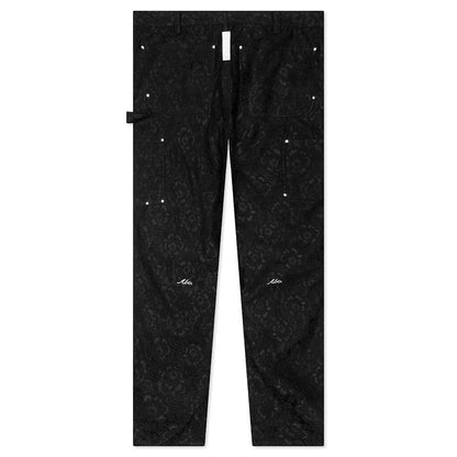 Abc Crystal Rivet Lace Double Knee Pant Black
