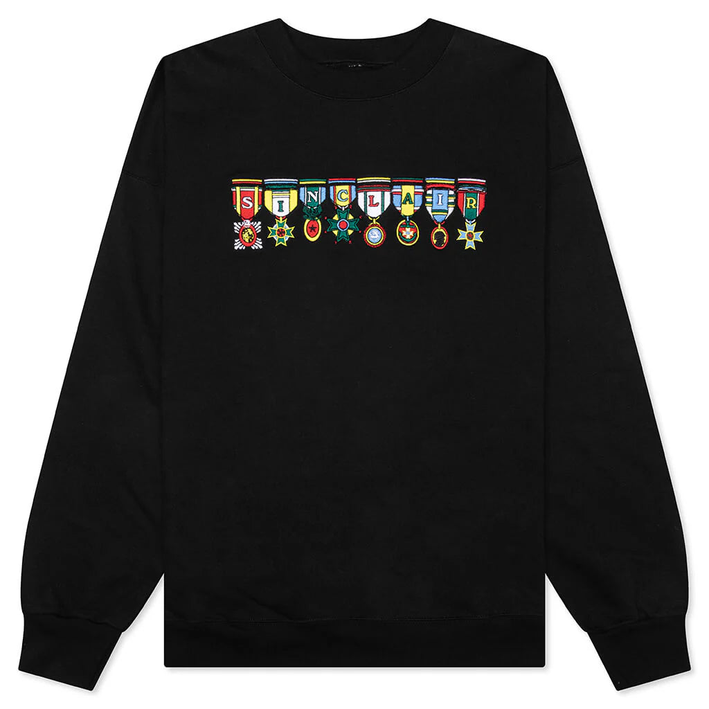 Medals Crewneck Sweatshirt Black