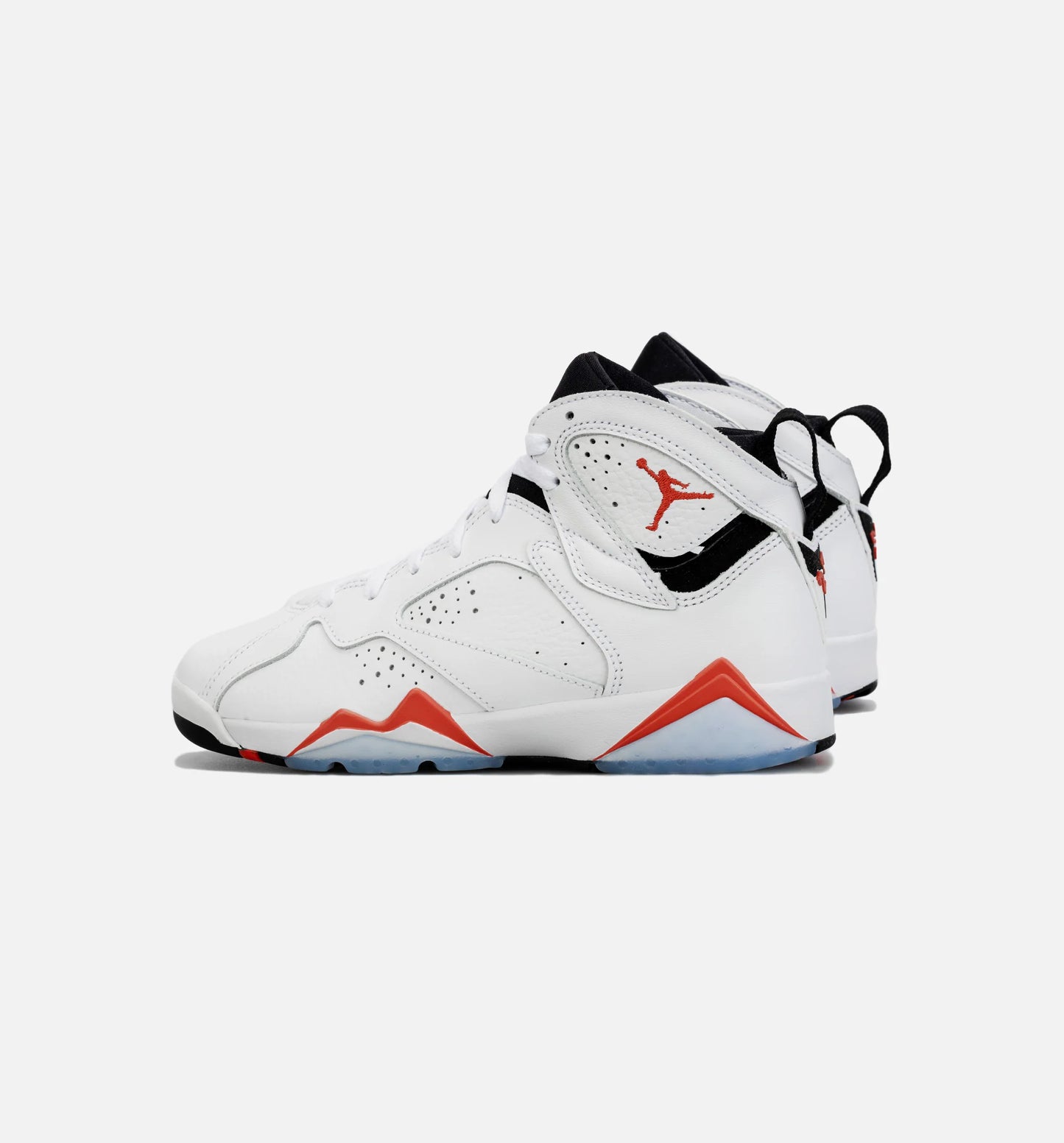 Air Jordan 7 Retro White Infrared Grade School Lifestyle Shoe White Red