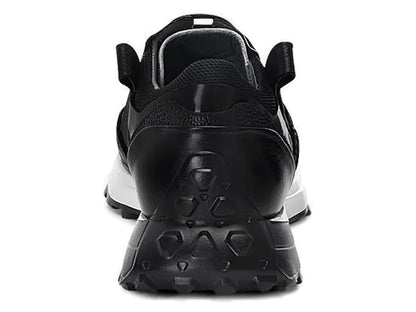 Tenis Cuadra de Piel Ternera Negro para Hombre