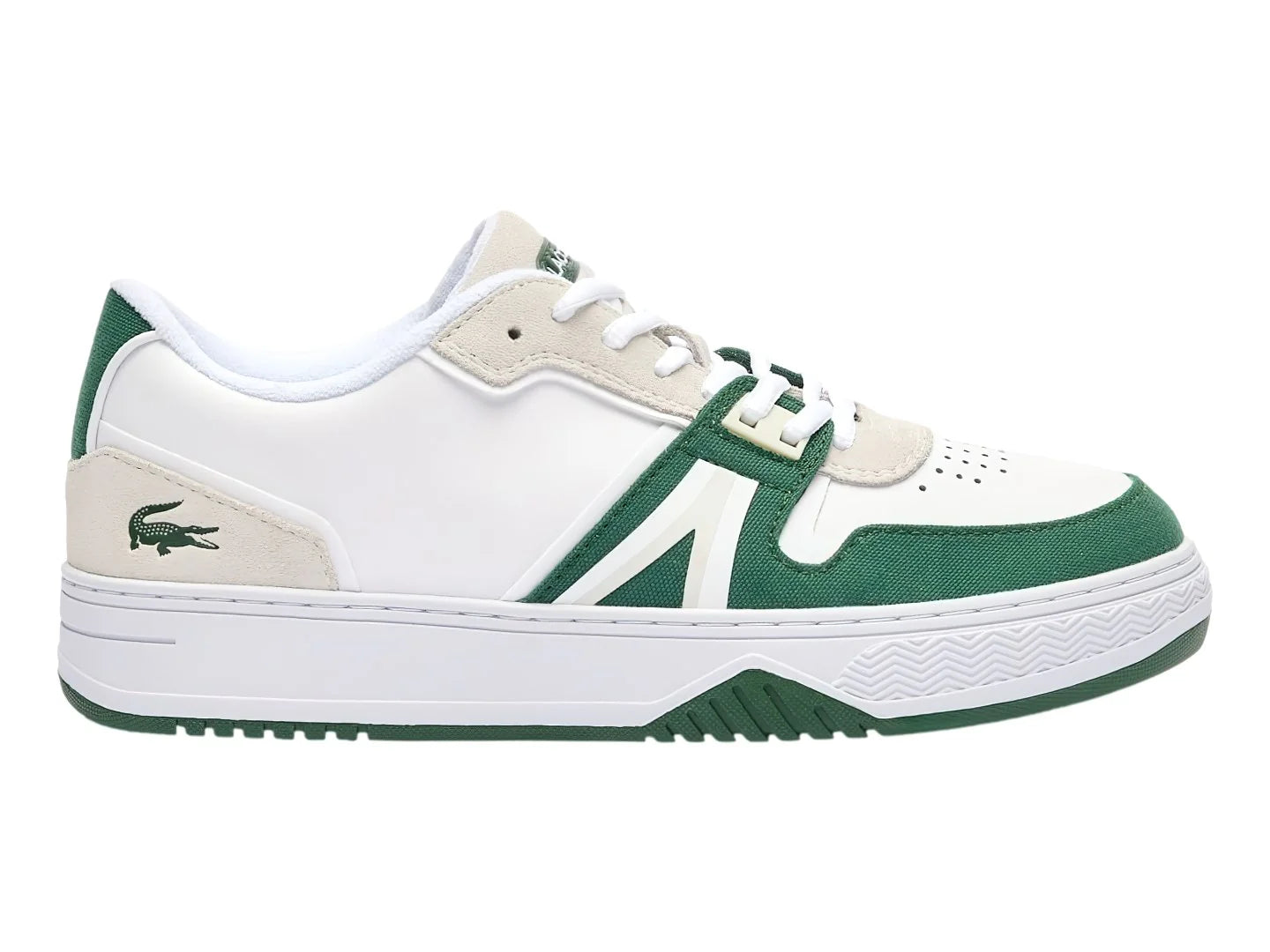 Tenis Lacoste Blanco y Verde para Hombre