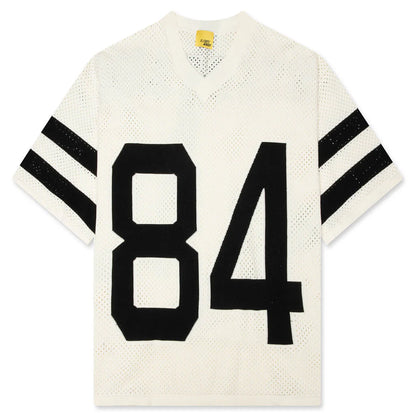 Knit Mesh Jersey Cream Black