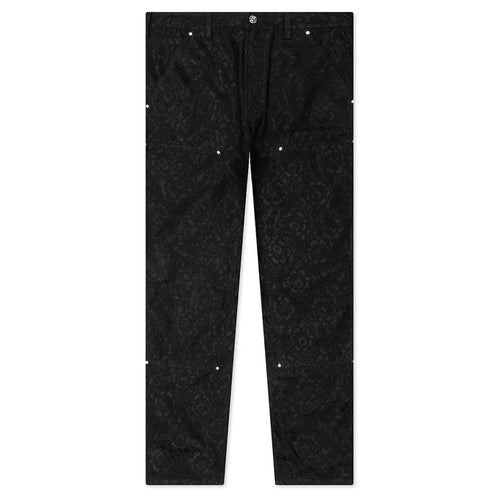 Abc Crystal Rivet Lace Double Knee Pant Black