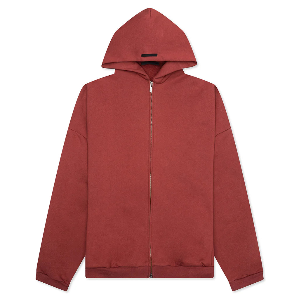 Heavy Fleece Fullzip Hoodie Crimson