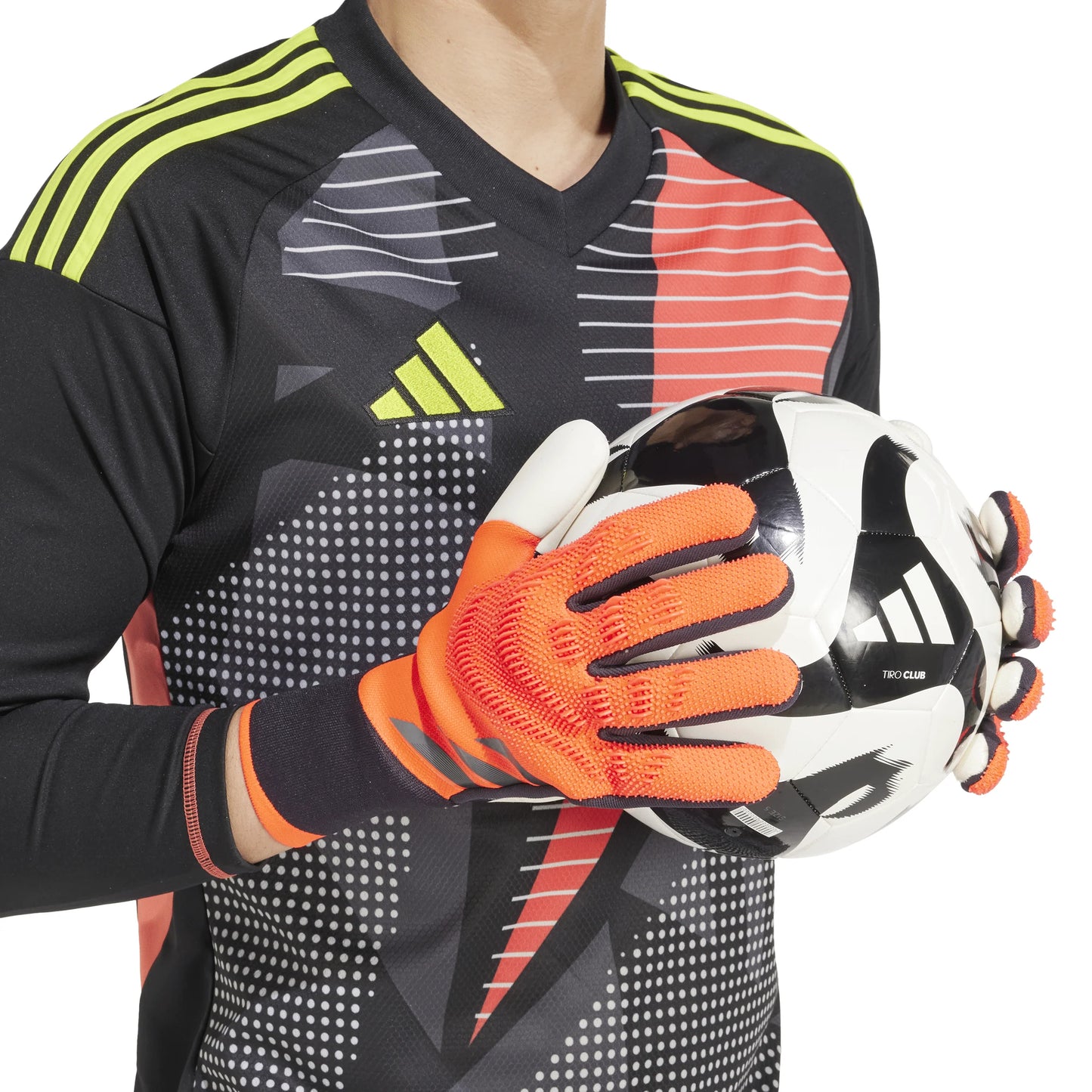 adidas Predator Pro Promo Goalkeeper Soccer Gloves Orange Black