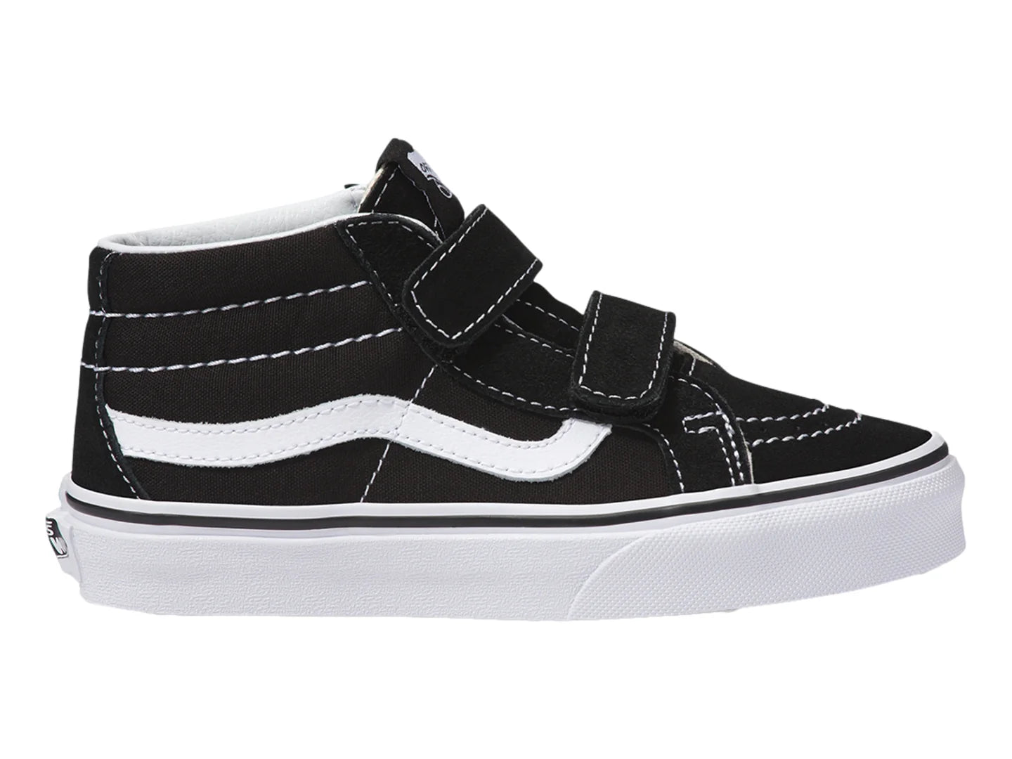 Tenis Vans Sk8 Mid Reissue Negro y Blanco para Niño