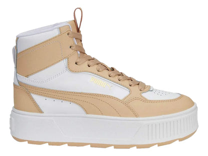 Tenis PUMA Karmen Rebelle Mid Blanco y Beige para Mujer