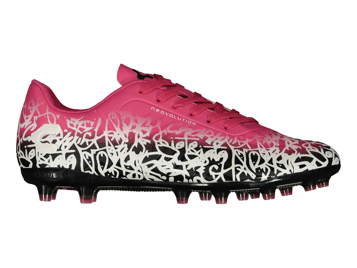 Tenis de Fútbol Charly Rosa y Negro para Hombre