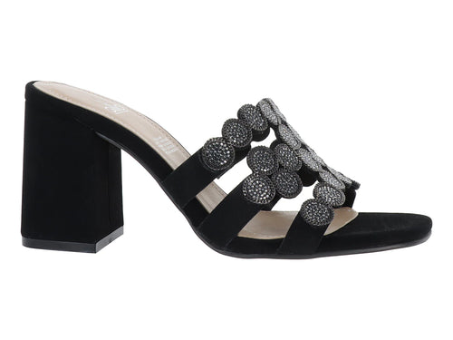 Sandalias Gillio Antelina Negro para Mujer