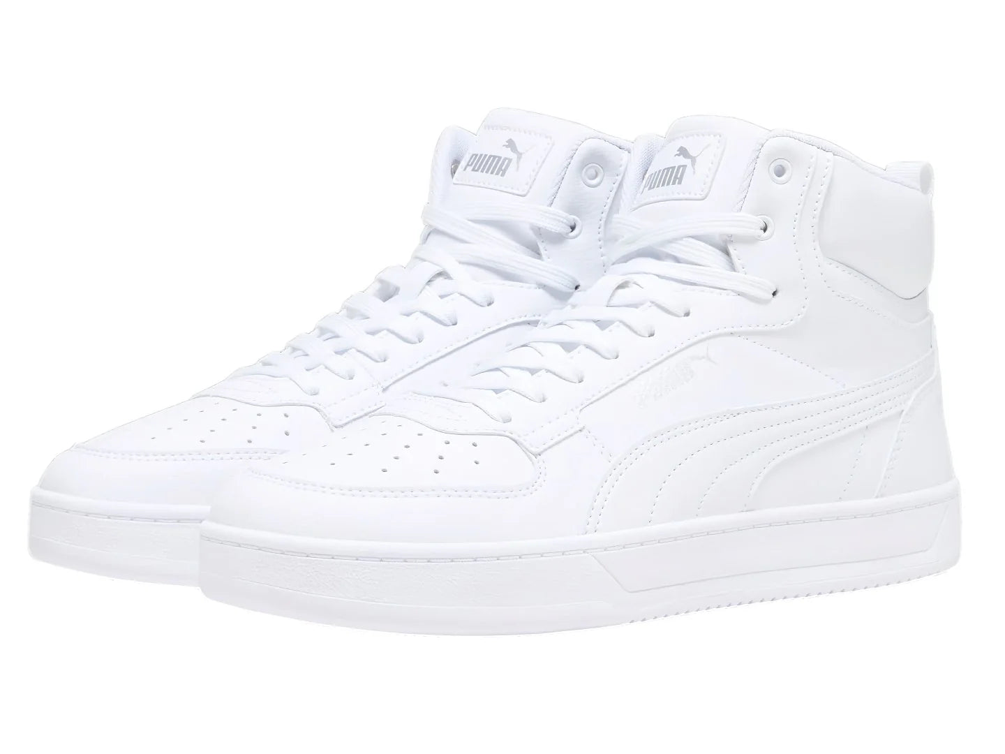 Tenis PUMA Caven 20 Mid Blanco y Plata para Hombre