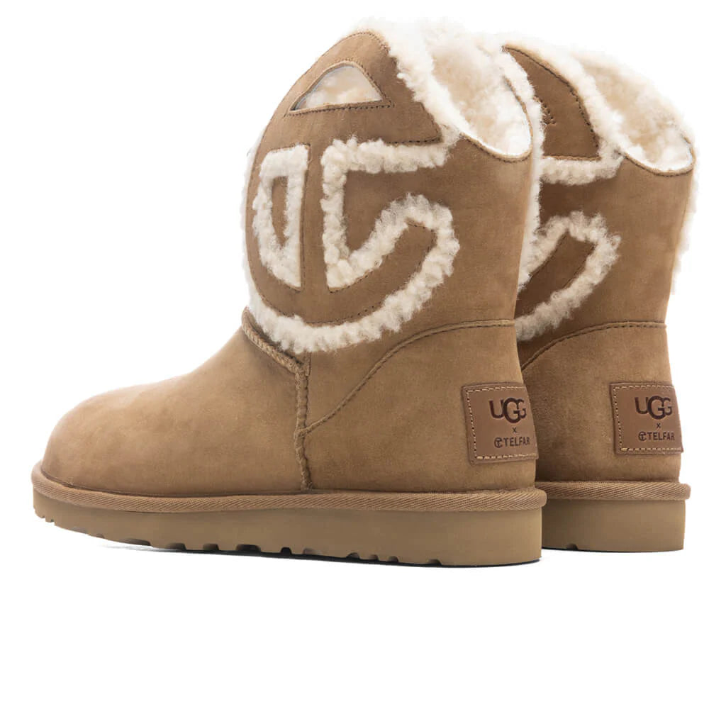 UGG x Telfar Logo Mini Boot Chestnut