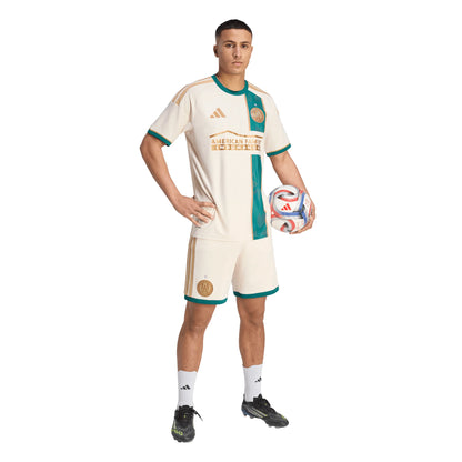 adidas Atlanta United Away Authentic Mens Soccer Jersey 26 27 Beige