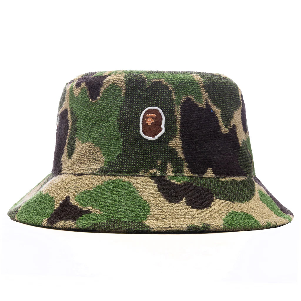 ABC Camo Pile Jacquard Bucket Hat Green