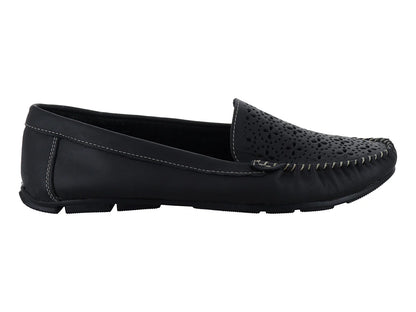 Zapatos Mocasines Driver MeliAna Negros para Mujer