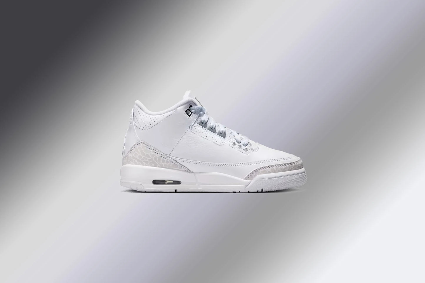 Air Jordan 3 Retro Pure Money GS White Metalic Silver