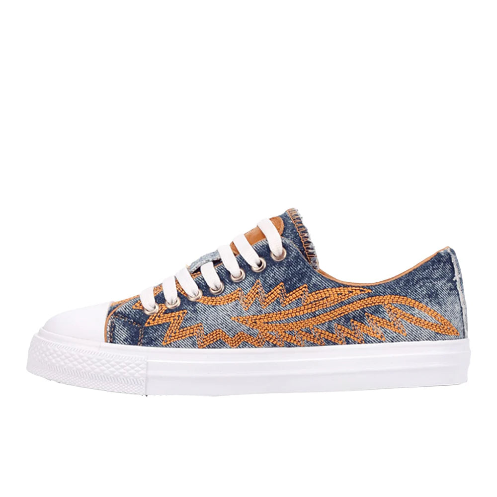 Campus Embroidered Lace Up Sneakers