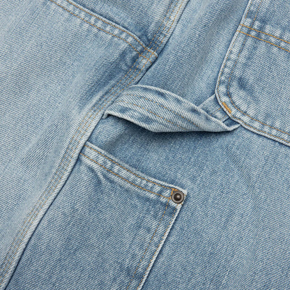 OG Double Knee Short Blue Heavy Worn Bleached
