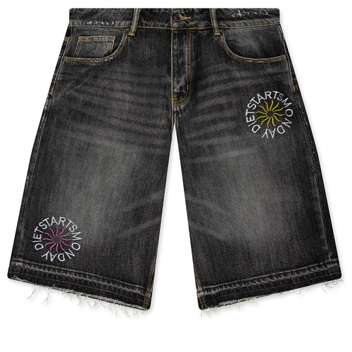 Sol Denim Shorts Black