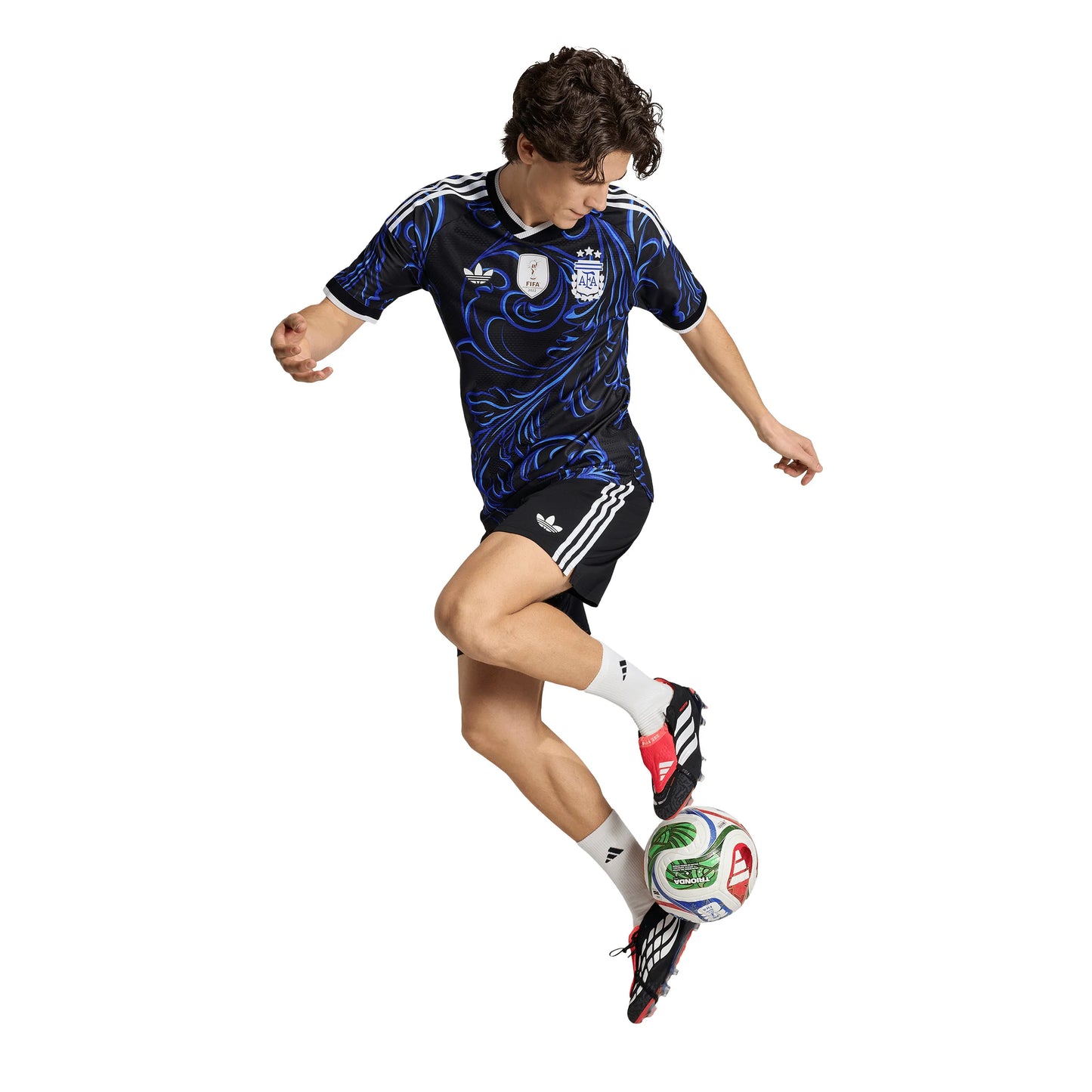 adidas Argentina Away Authentic Mens Soccer Jersey 2026 Black Blue