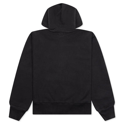 Established Printed Zip Hoodie Black