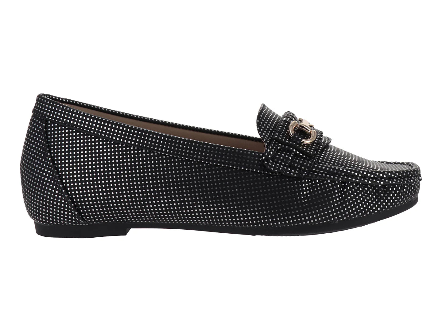 Zapatos Mocasines Roze Negros para Mujer