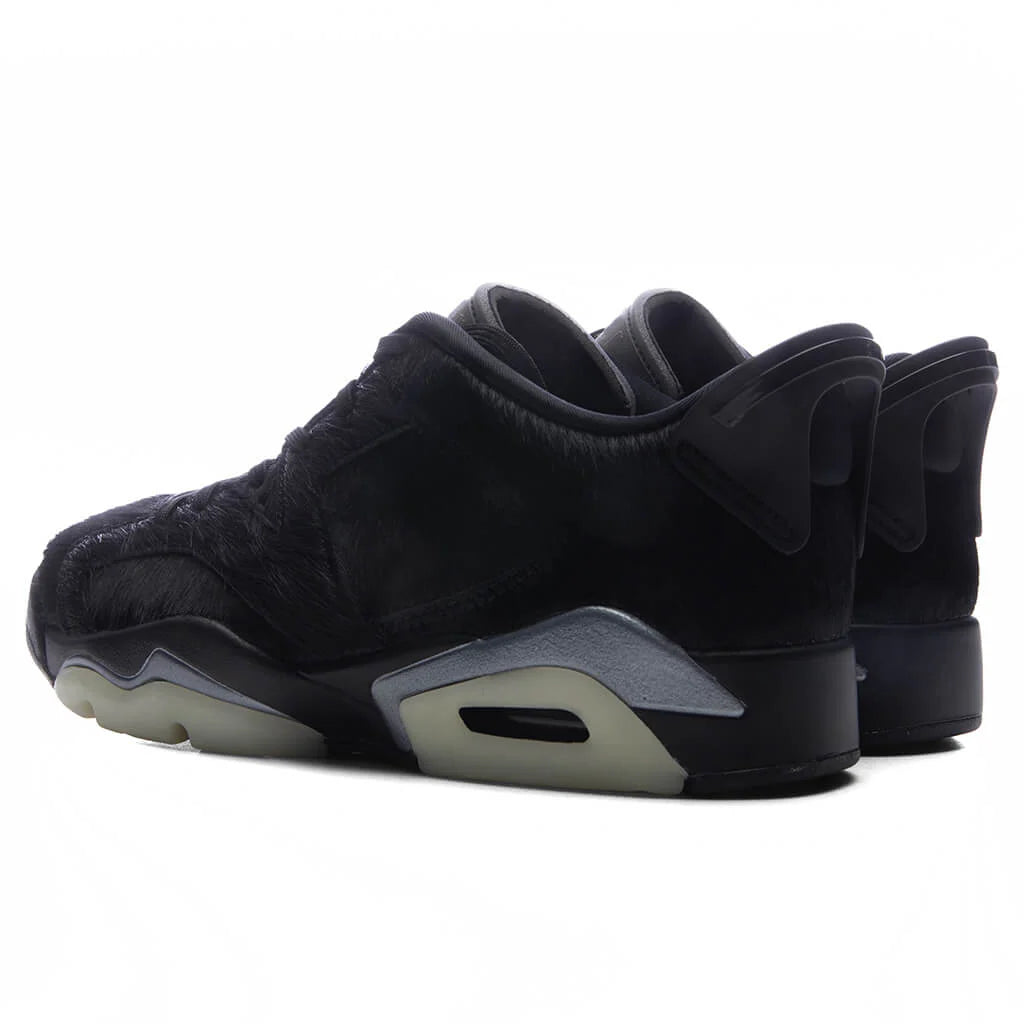 Womens Air Jordan 6 Retro Low Blackout Triple Black
