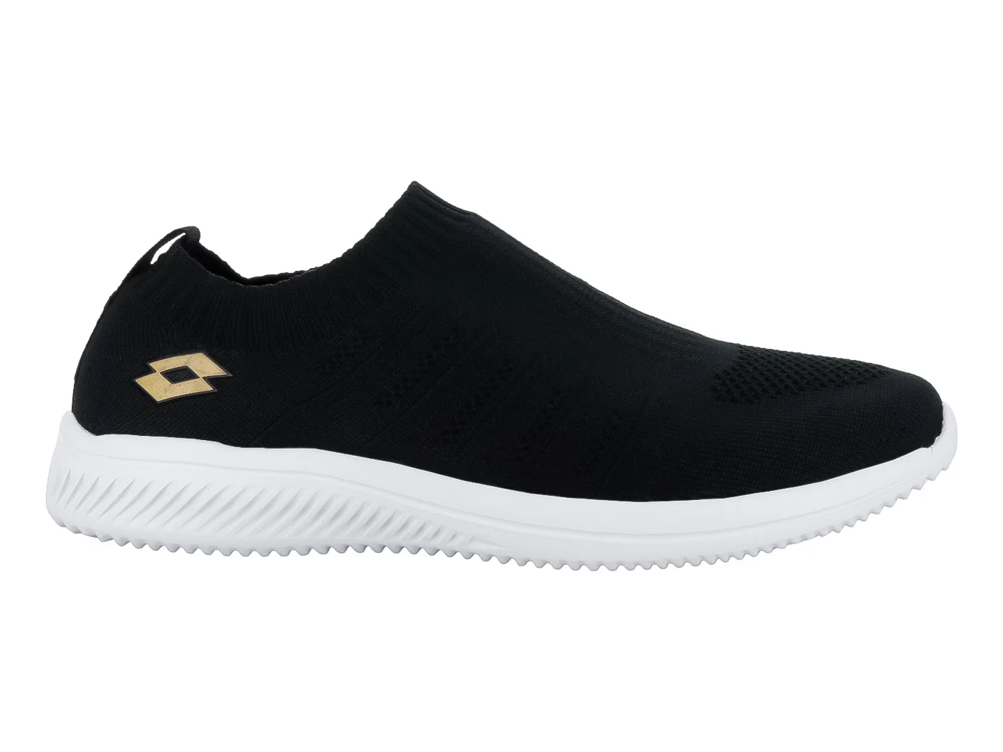 Tenis Lotto Mila Negro con Dorado para Mujer