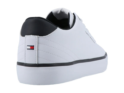 Tenis Tommy Hilfiger TH Vulc Core Low Leather Blanco para Hombre
