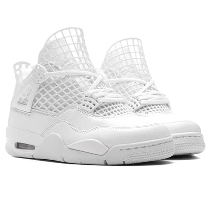 Womens Air Jordan 4 Net White Phantom Metallic Gold
