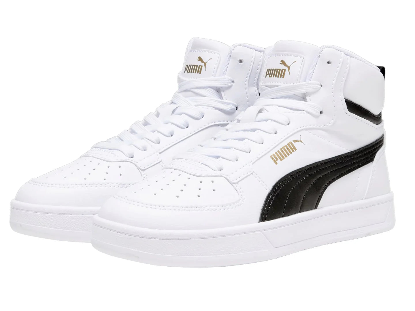Tenis PUMA Caven 20 Mid Blanco y Negro para Niño