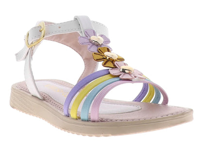 Sandalias Viris Blanco Multicolor para Niña