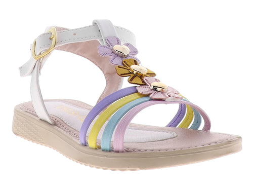 Sandalias Viris Blanco Multicolor para Niña