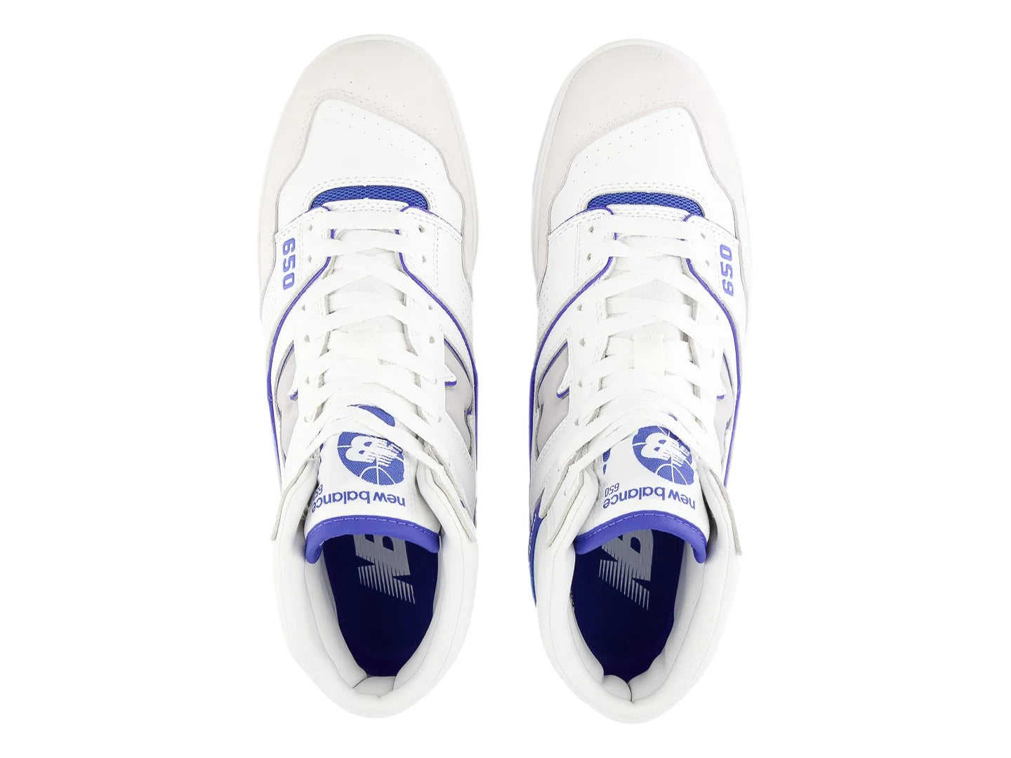 Tenis New Balance BB650 Blanco con Azul para Hombre